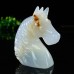 2" Unicorn Chalcedony Hand Carved Natural Crystal Quartz Chakra Healing