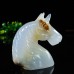 2" Unicorn Chalcedony Hand Carved Natural Crystal Quartz Chakra Healing